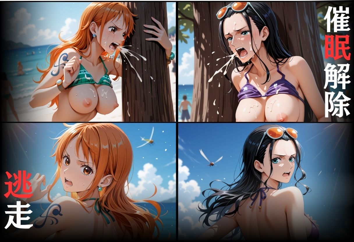 催●ビーチ  〜ナミ・ロビン〜 サンプル8ページ目