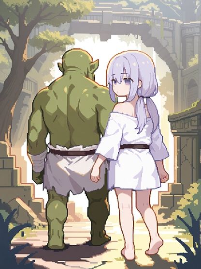 オークの嫁になった娘 サンプル1ページ目