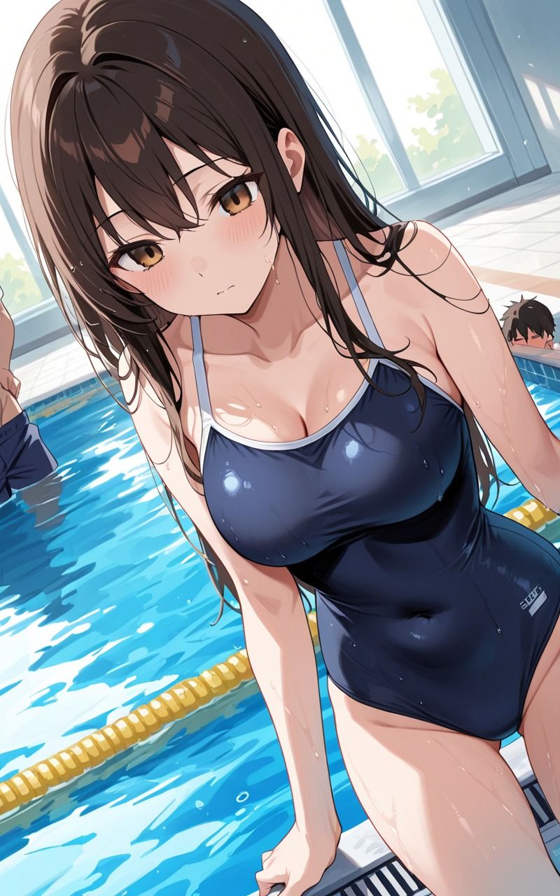 プールで種付け水泳部員とビショ濡れセックス サンプル2ページ目