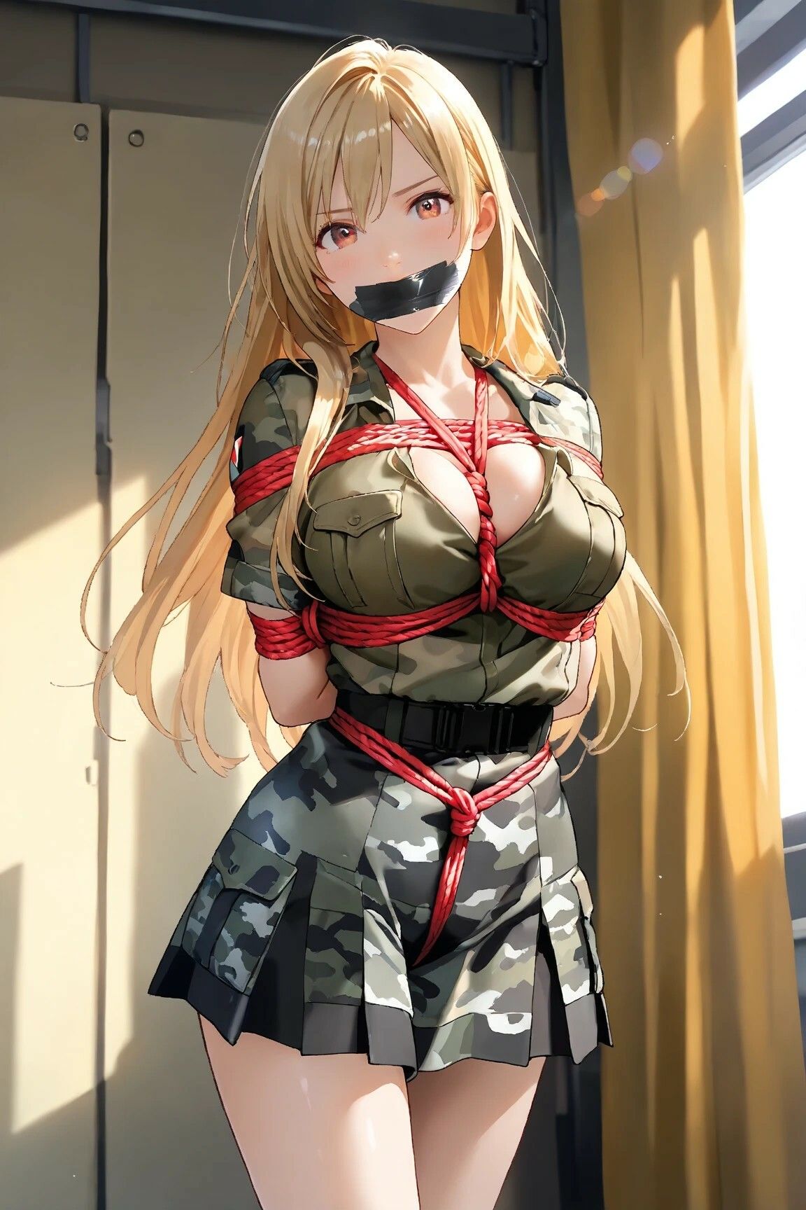 【女兵士緊縛陵●】戦場の女神、捕虜調教と裏切りのW地獄 サンプル5ページ目