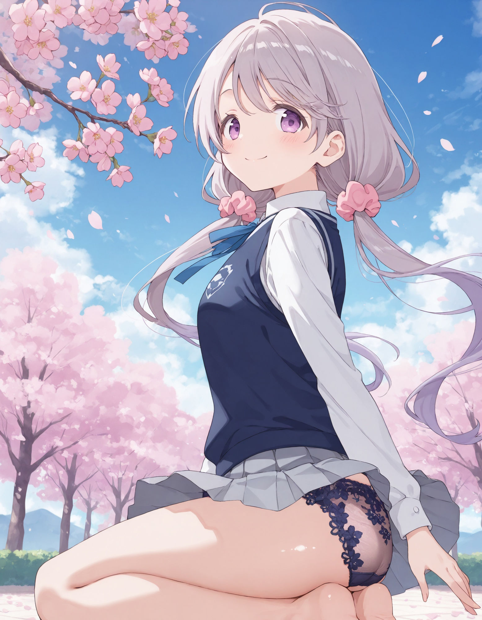 敷〇桜子のパンチラ〜制服編〜 サンプル2ページ目