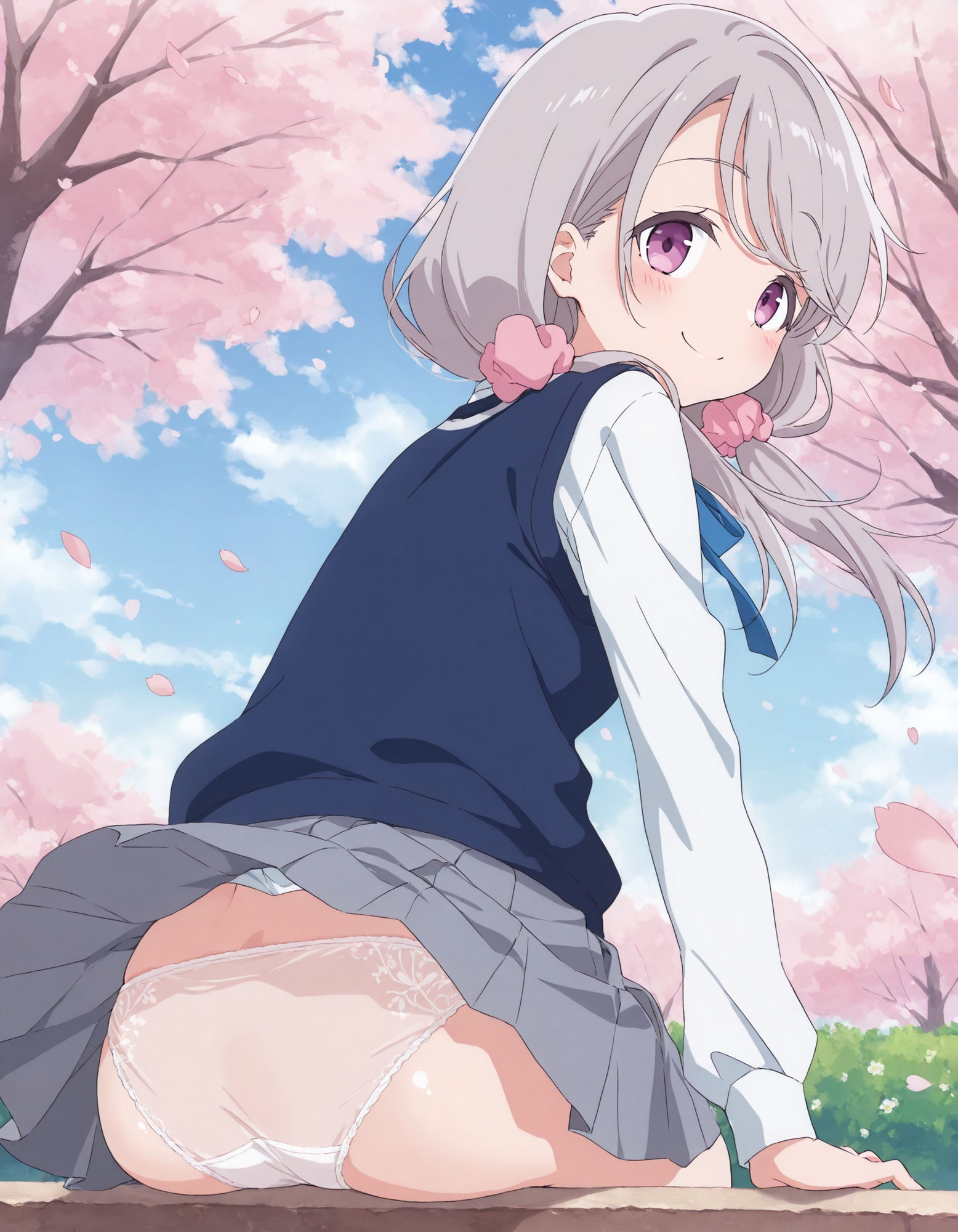 敷〇桜子のパンチラ〜制服編〜 サンプル8ページ目