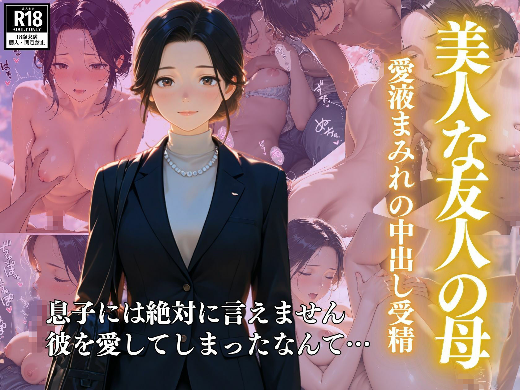 美人な友人の母  ー愛液まみれの中出し受精 サンプル1ページ目