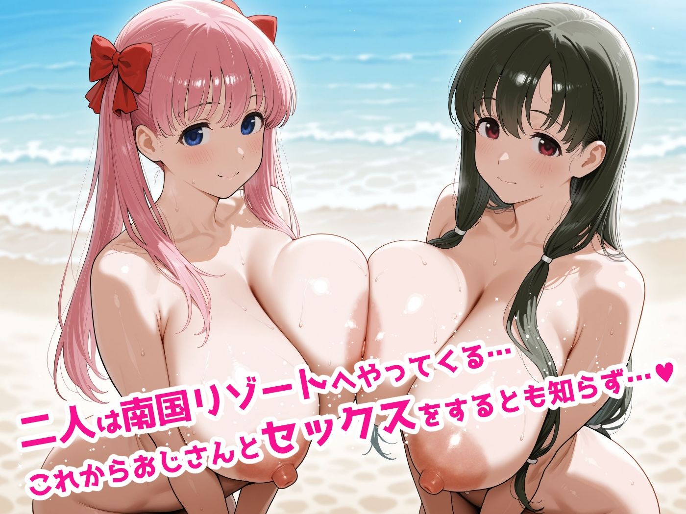 リゾートでセックス -原●和・石●霞- サンプル2ページ目