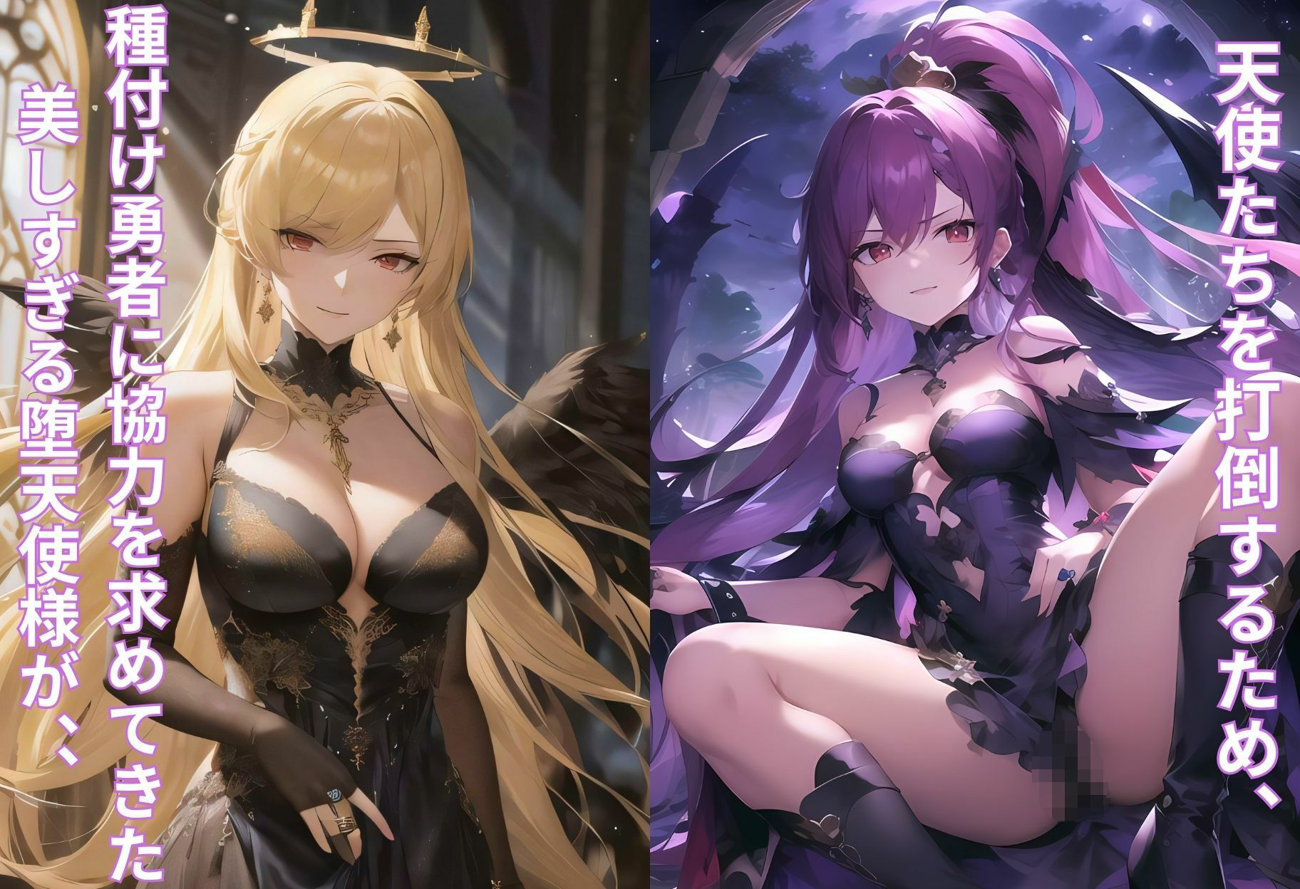 魔界を統べる堕天使様がチン棒に服従した件【総集編】 サンプル1ページ目