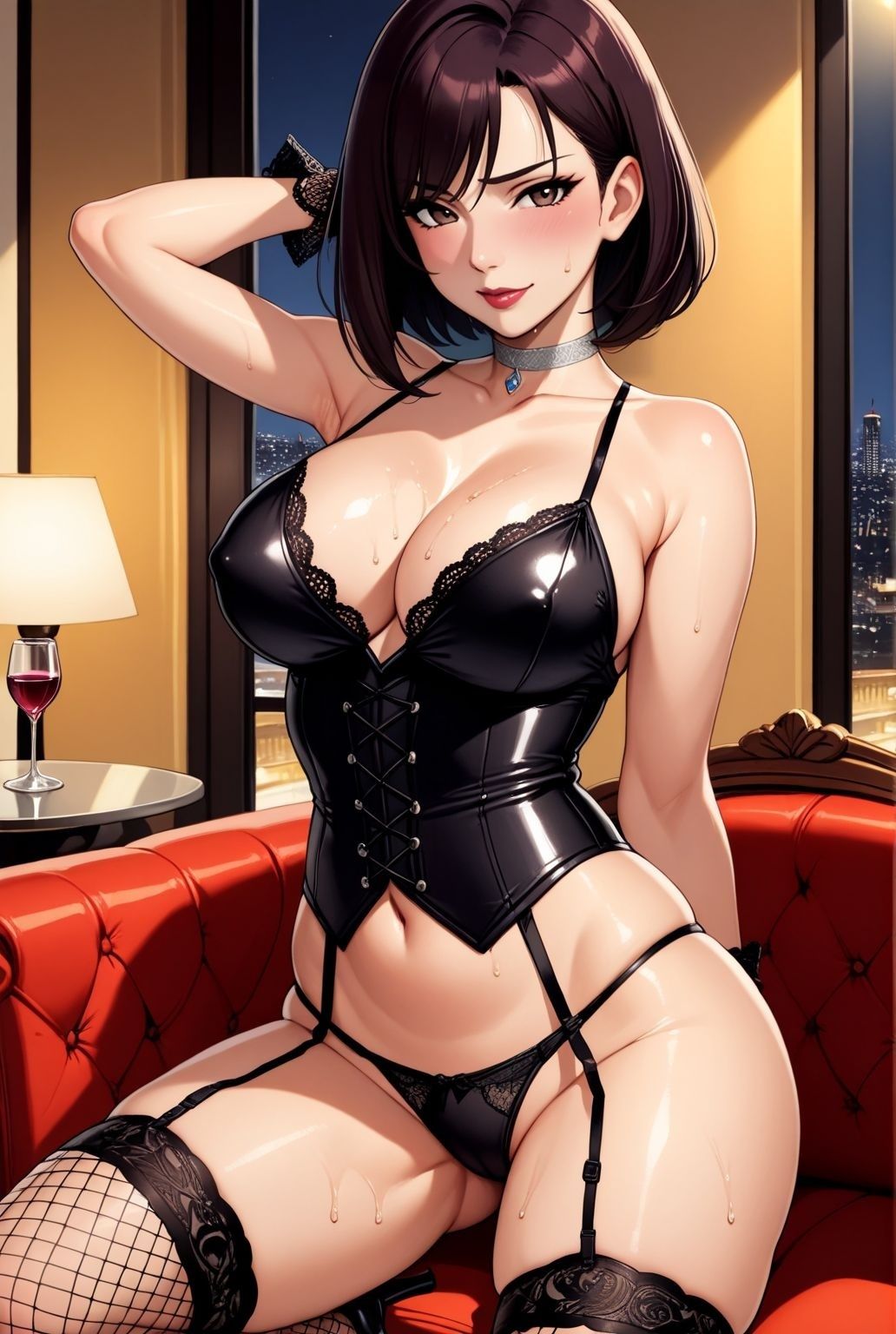 艶夜に誘われて  〜ガーター熟女の誘惑〜 サンプル2ページ目
