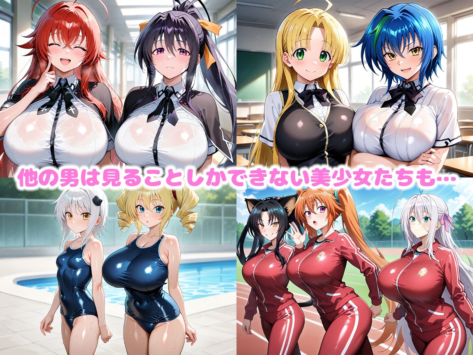 オジ様専用 おっぱいハーレム  〜9＋2人の極上雌〜 サンプル2ページ目