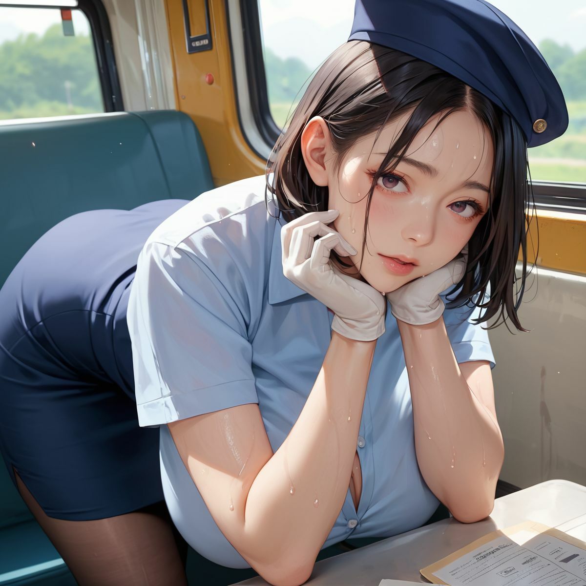 乗客を食べまくる！爆乳バスガイド1 サンプル5ページ目