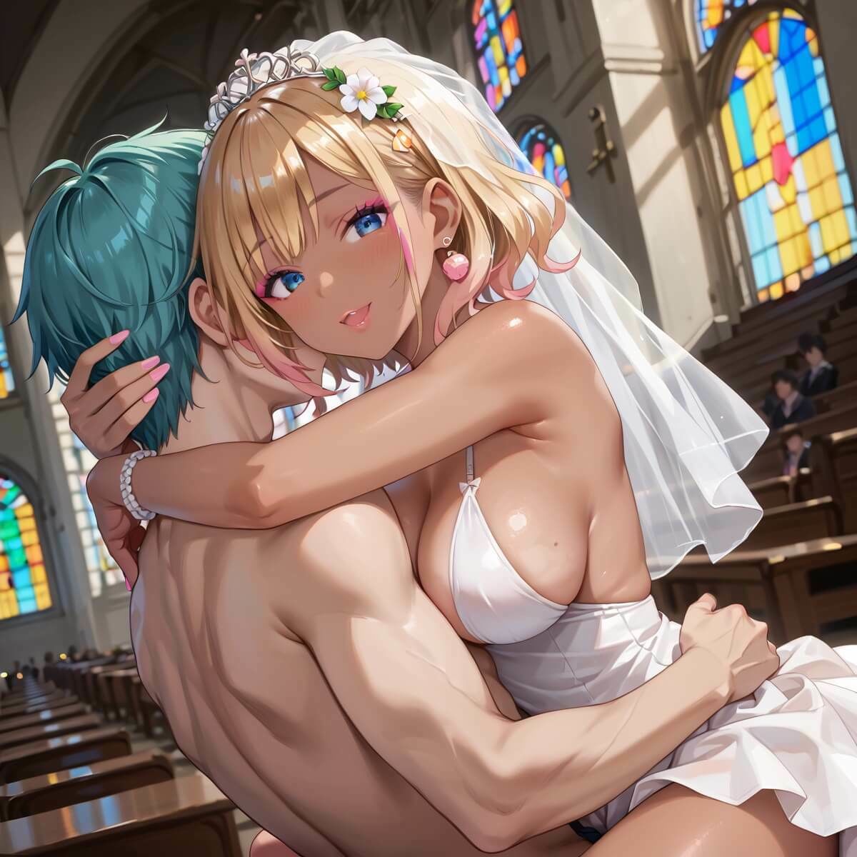 ギャル花嫁、誓いのキスより濃厚なの希望っす★〜ダメだから燃えるんだよ！！〜【厳選CG200枚収録】 サンプル8ページ目
