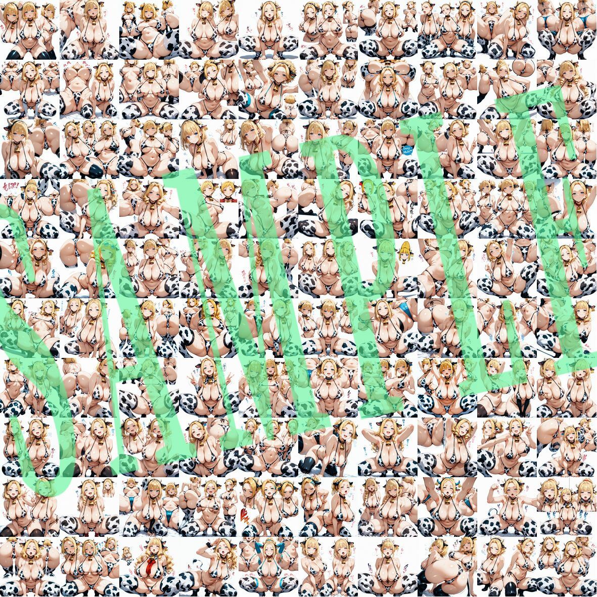 牛柄ビキニキャラクターコレクション（Lサイズ）Vol.01 サンプル4ページ目