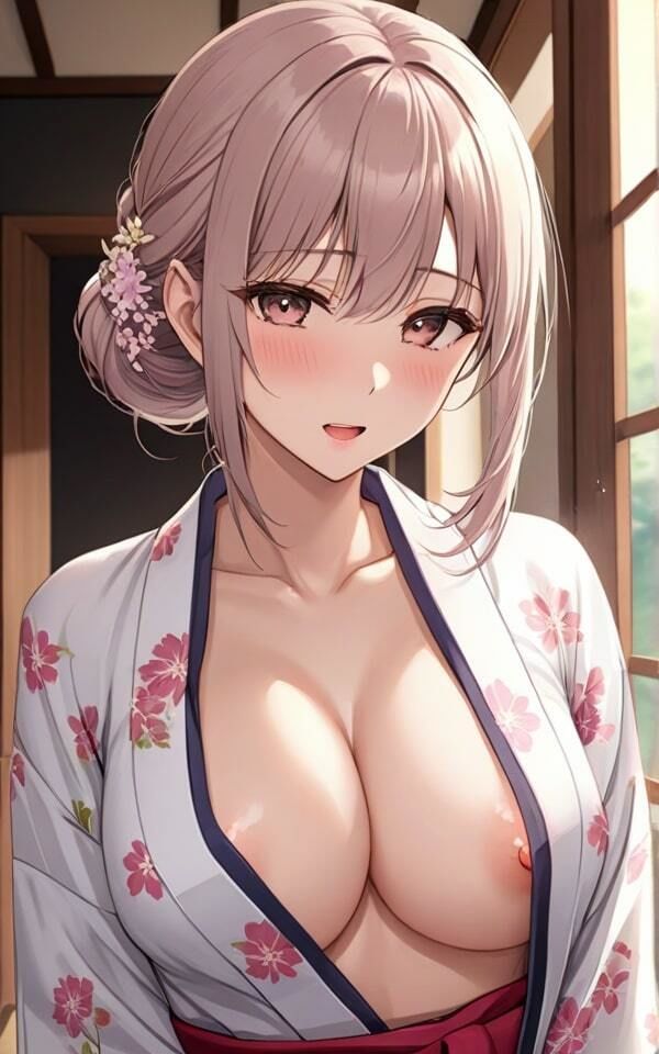 巨乳に浴衣は反則だな！「私に触りたいの？イイよ」 サンプル2ページ目