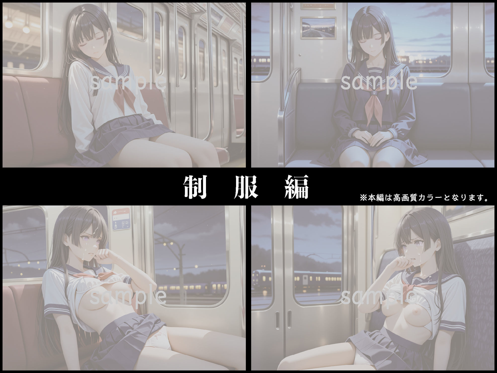 電車痴●〜ガクガク絶頂するまでイカされ続ける女〜【豪華CG500枚収録】 サンプル3ページ目