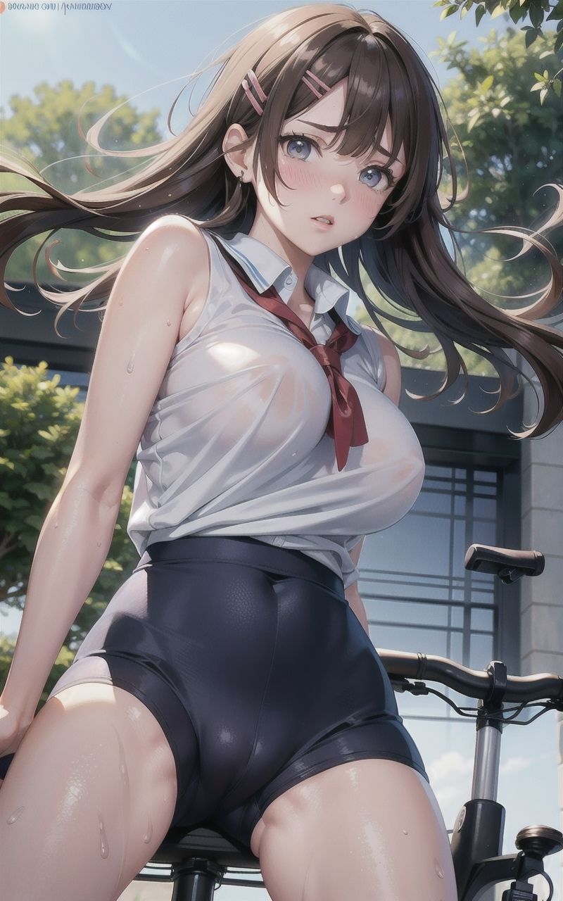 チャリ通 JK 〜むっちりスパッツと制服〜 サンプル1ページ目