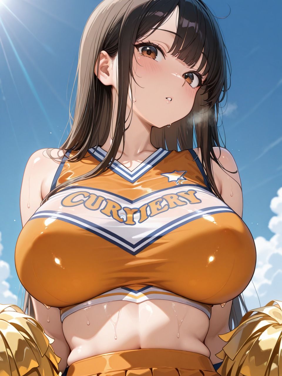 性処理してくれる女子校生チア部  巨乳チアガールがエッチなご奉仕で応援 サンプル1ページ目