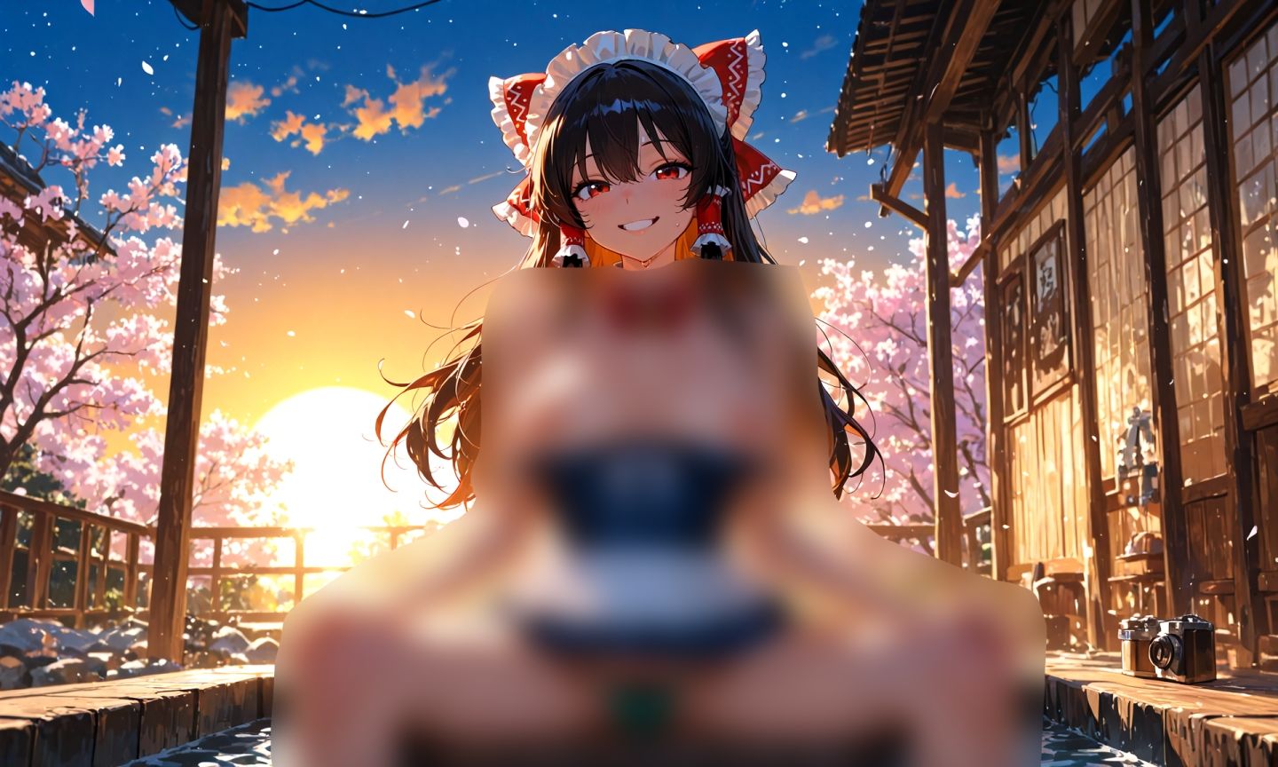 霊夢ちゃんのえっちな写真集vol.28〜春の晴れた夕方の風呂編〜 サンプル1ページ目