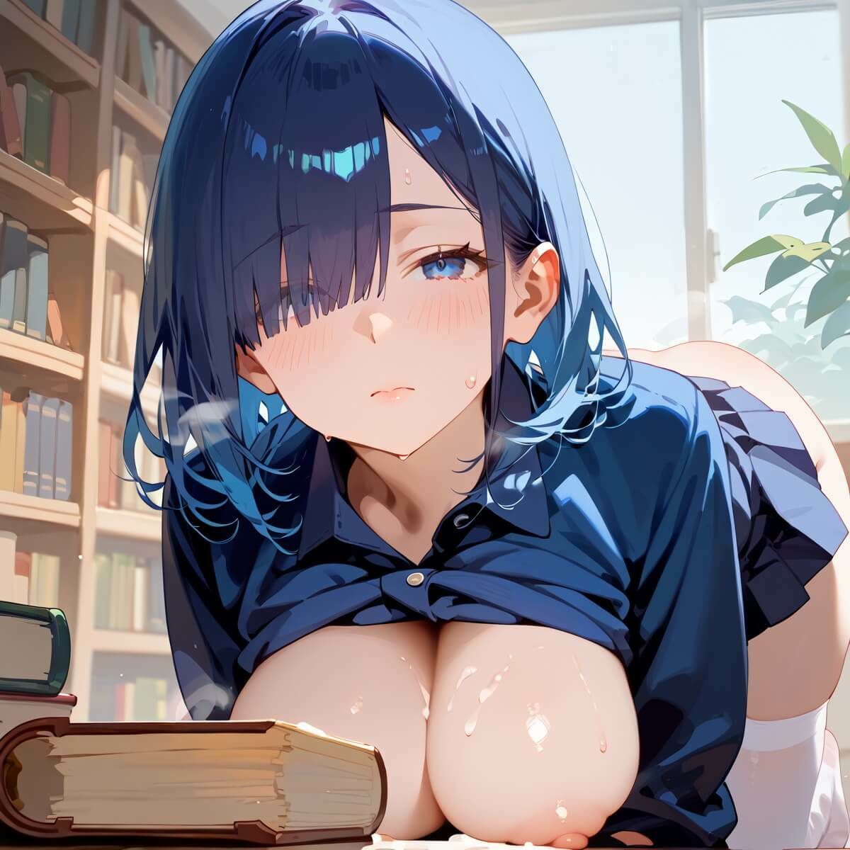 Hな地味図書委員4！190枚 サンプル8ページ目