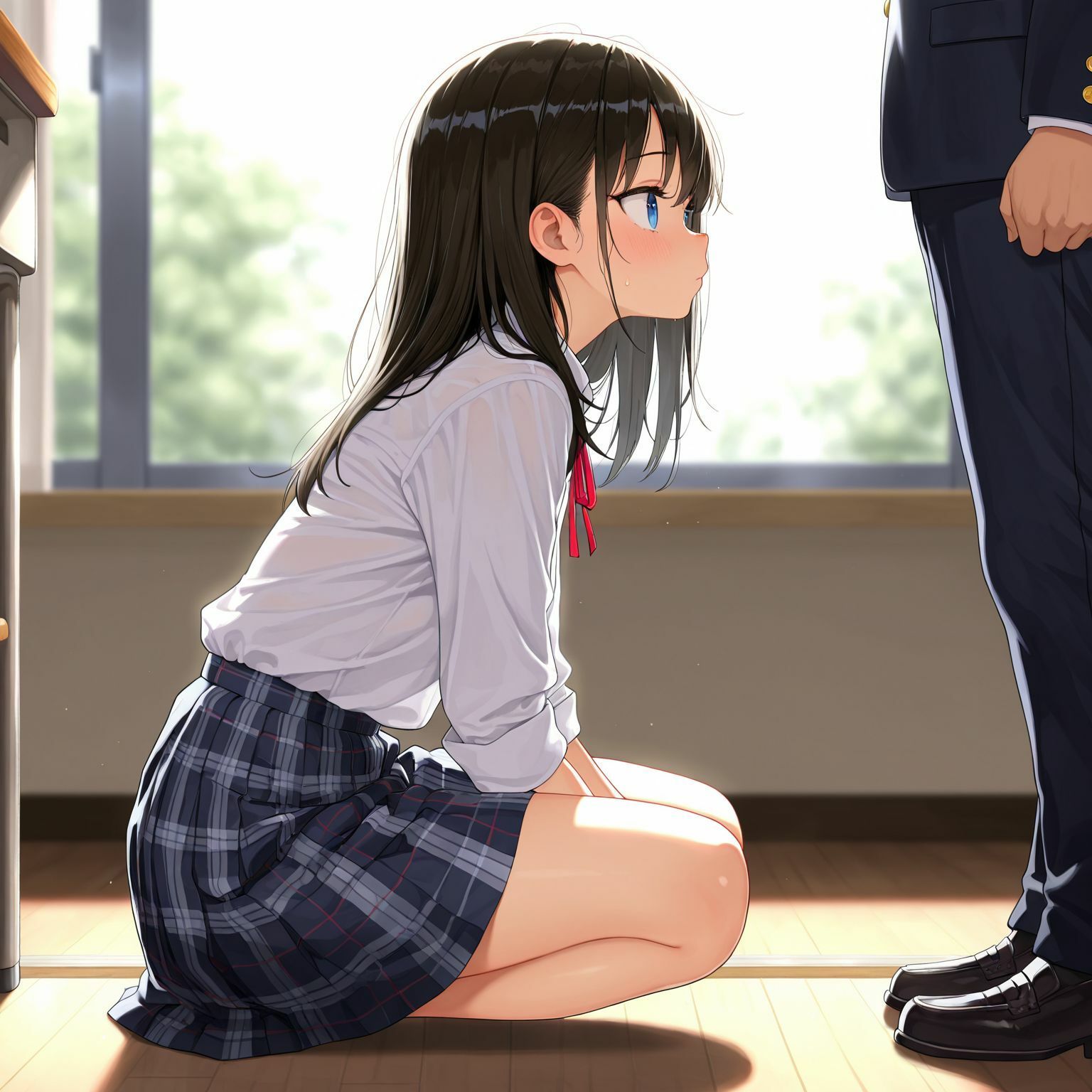 お金を払えば制処理してくれる制服少女 サンプル2ページ目
