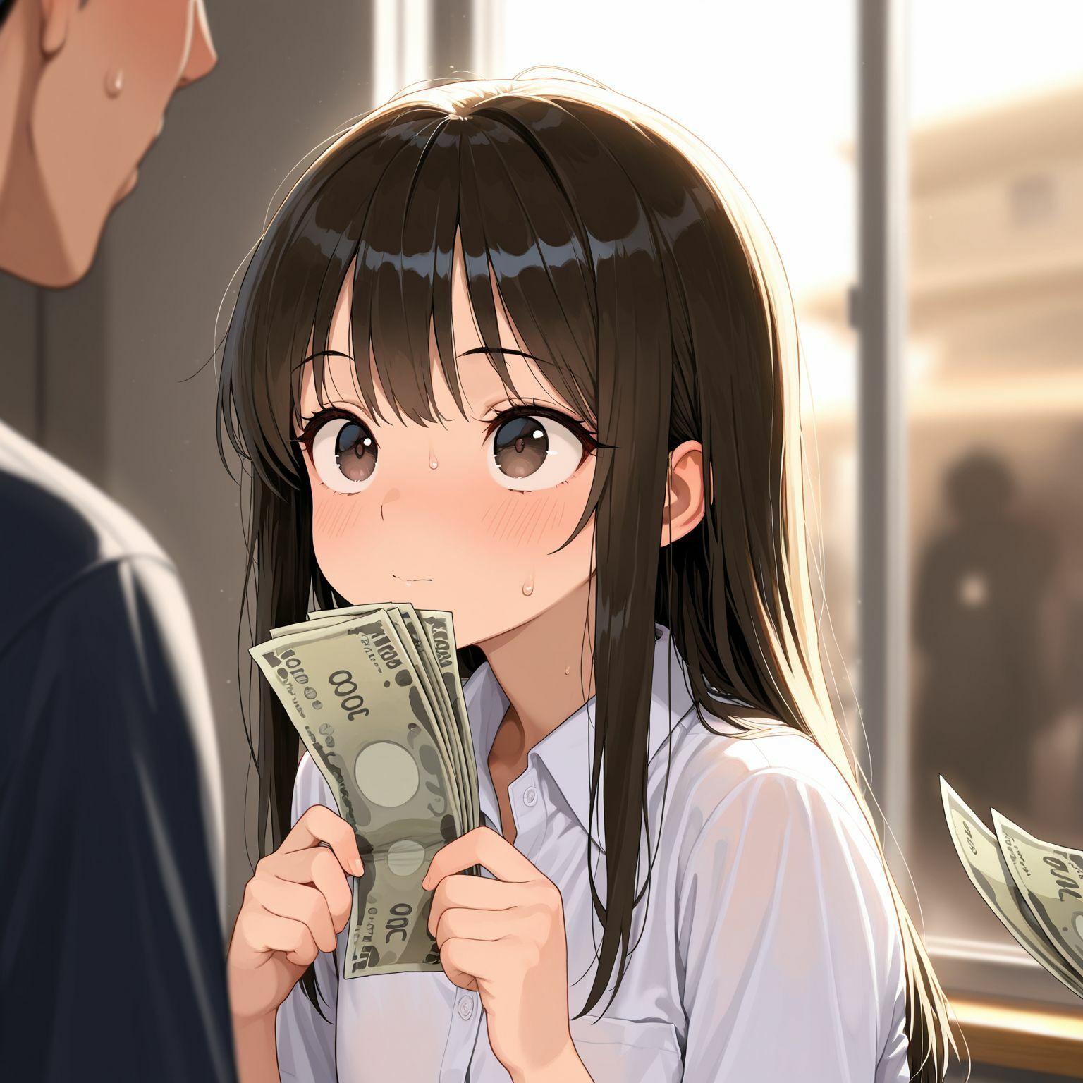 お金を払えば制処理してくれる制服少女 サンプル7ページ目