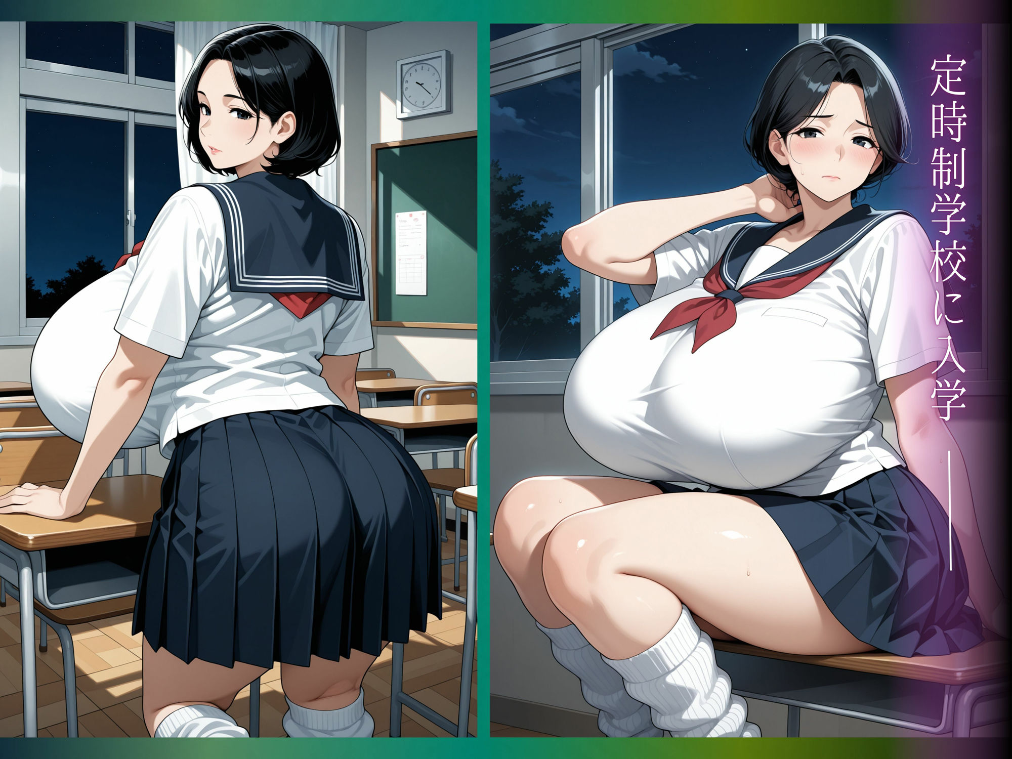 単身赴任中の夫を裏切り通い続ける熟女学園先生達のボディタッチで股間びしょ濡れ 2 サンプル1ページ目