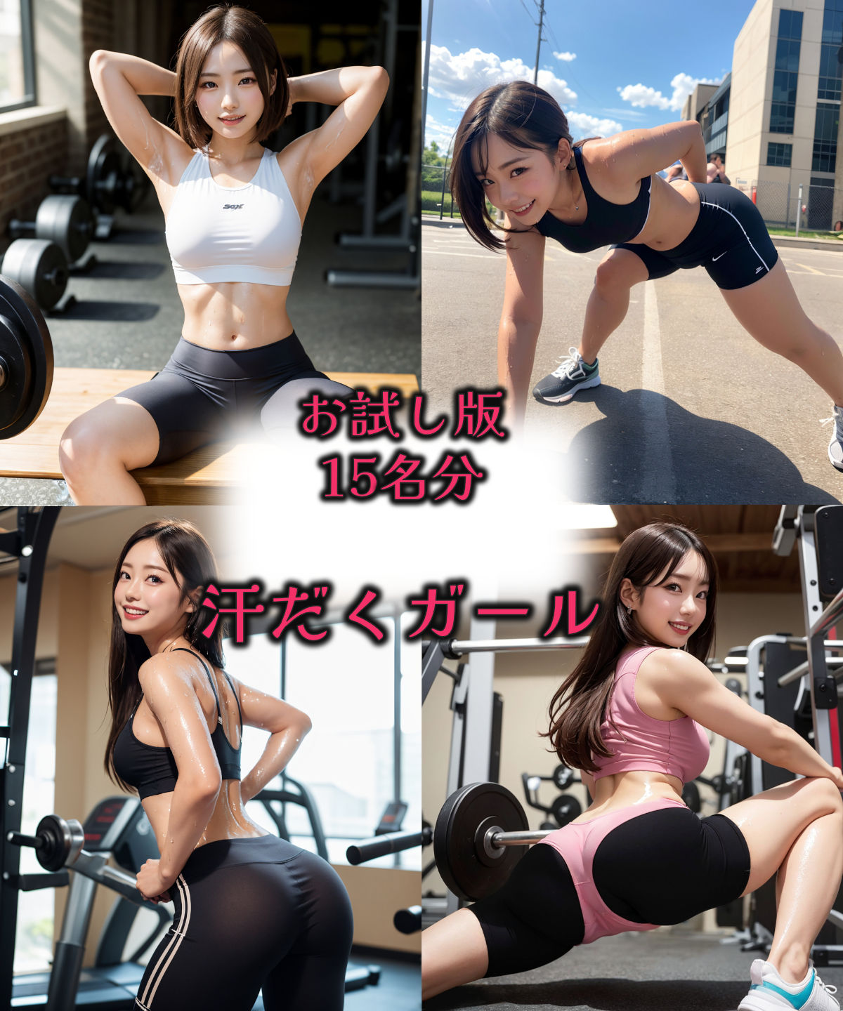 汗だくガールCG集 サンプル7ページ目