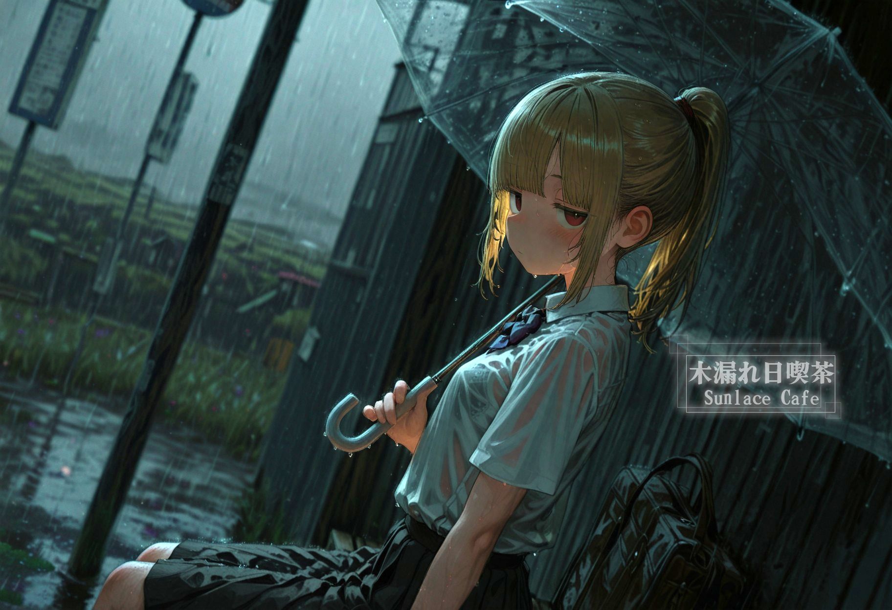 ひと夏、田舎のバス停と通り雨 -No One， No Time- vol.1 サンプル3ページ目