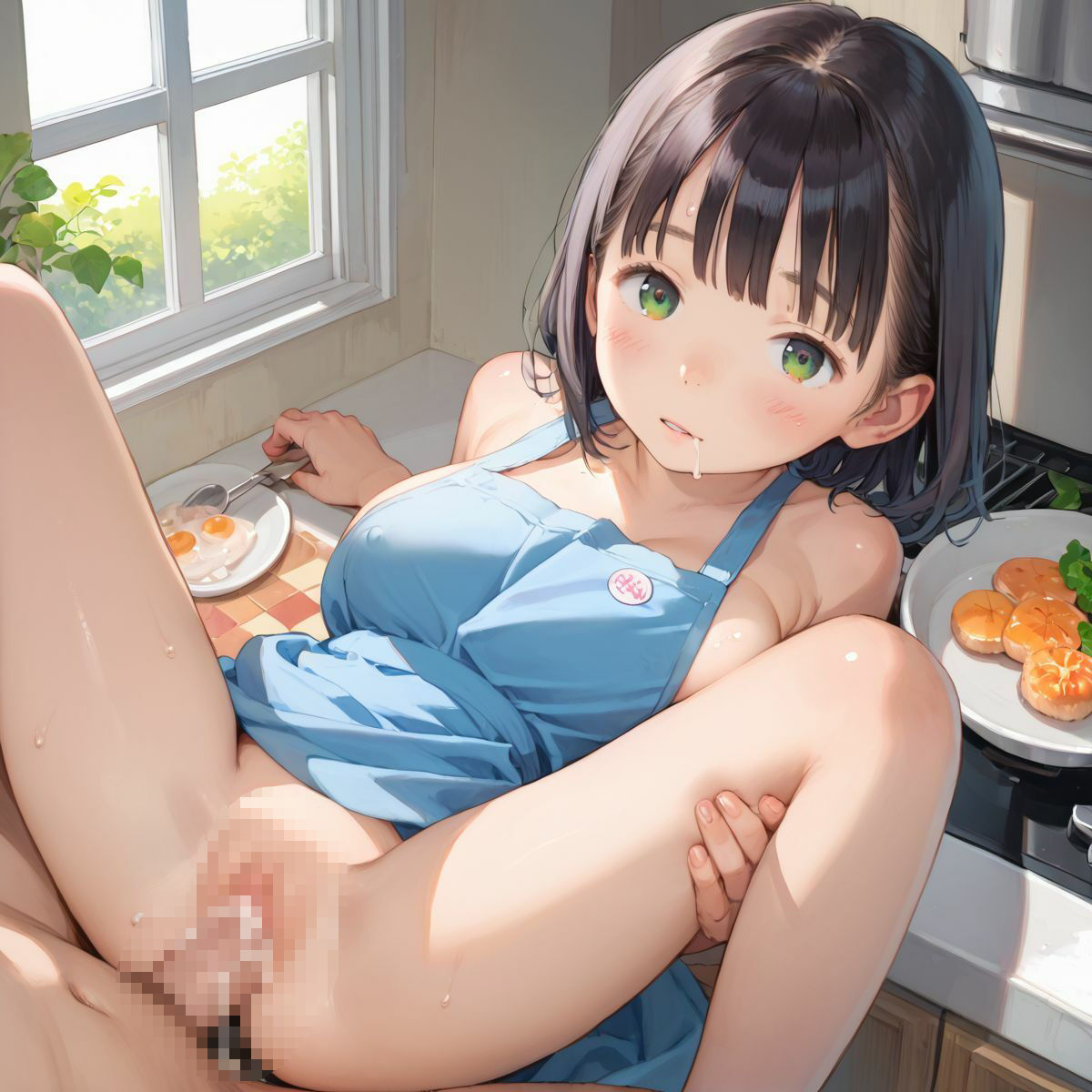束縛//裸エプロンJKの誘惑っ！01 サンプル1ページ目