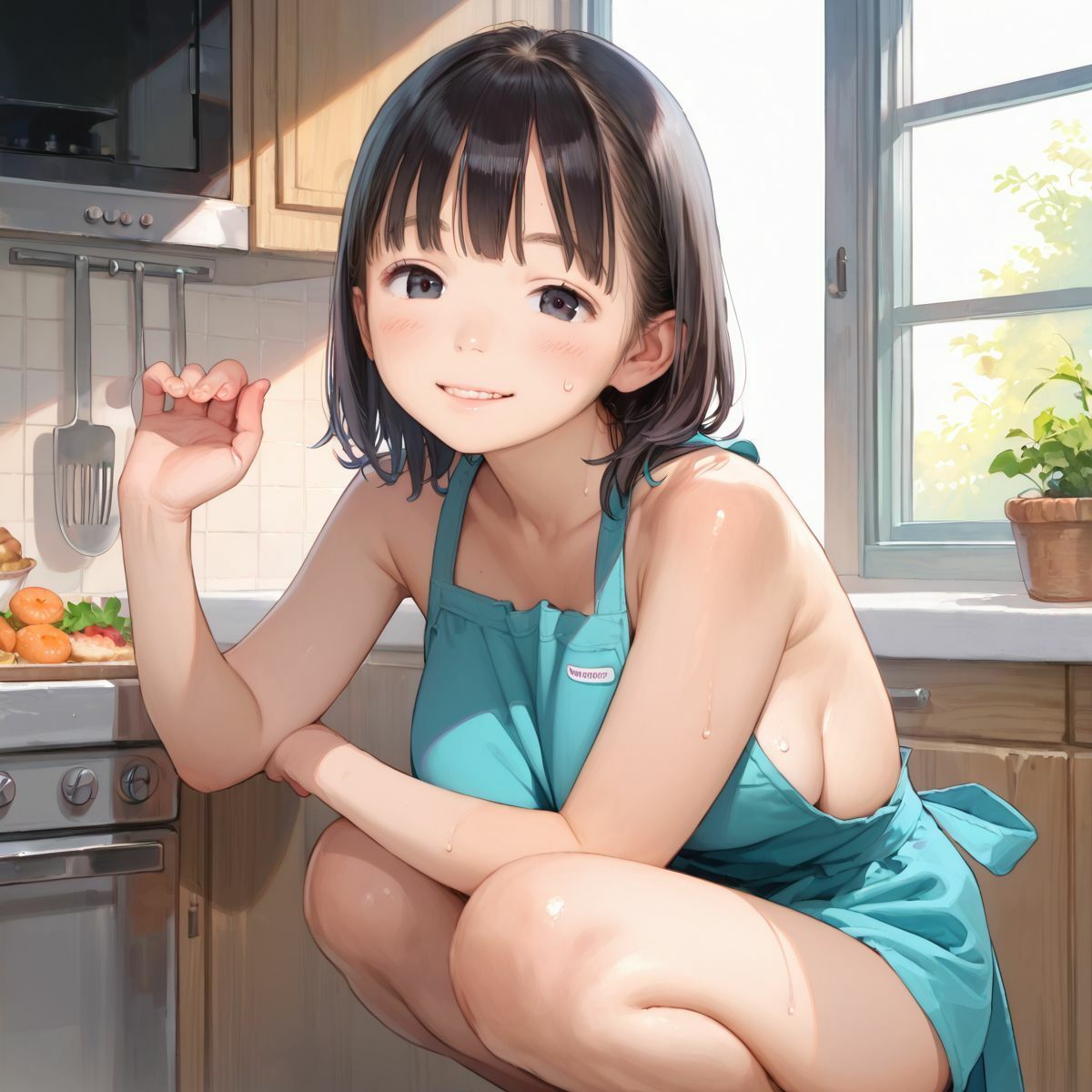 束縛///裸エプロンJKの誘惑っ！02 サンプル7ページ目