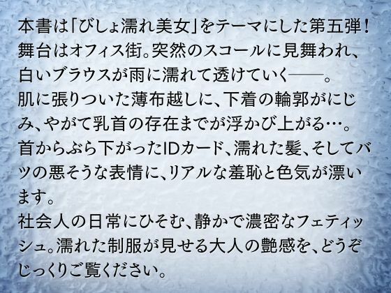 びしょ濡れ美女図鑑 ＃5 OL編 サンプル2ページ目
