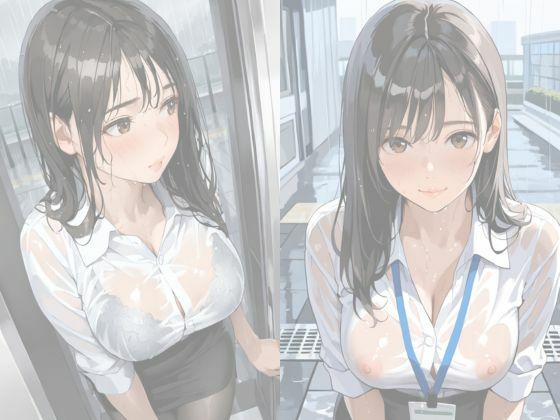 びしょ濡れ美女図鑑 ＃5 OL編 サンプル3ページ目