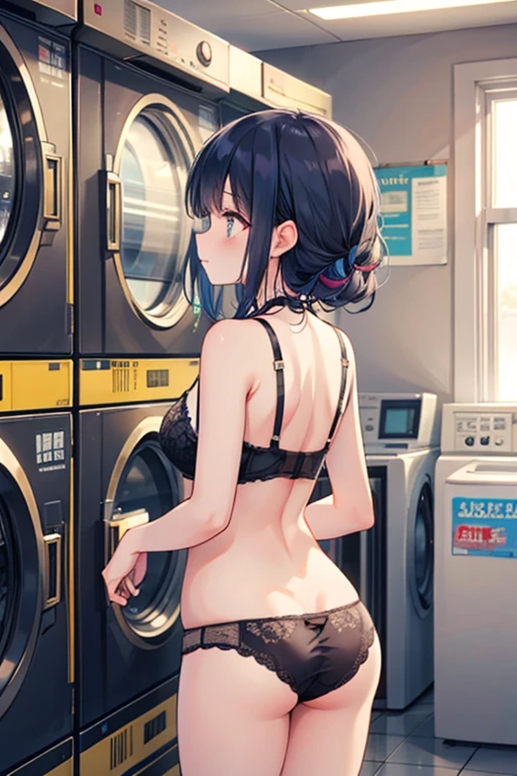 そのコインランドリーには痴女がいる サンプル2ページ目