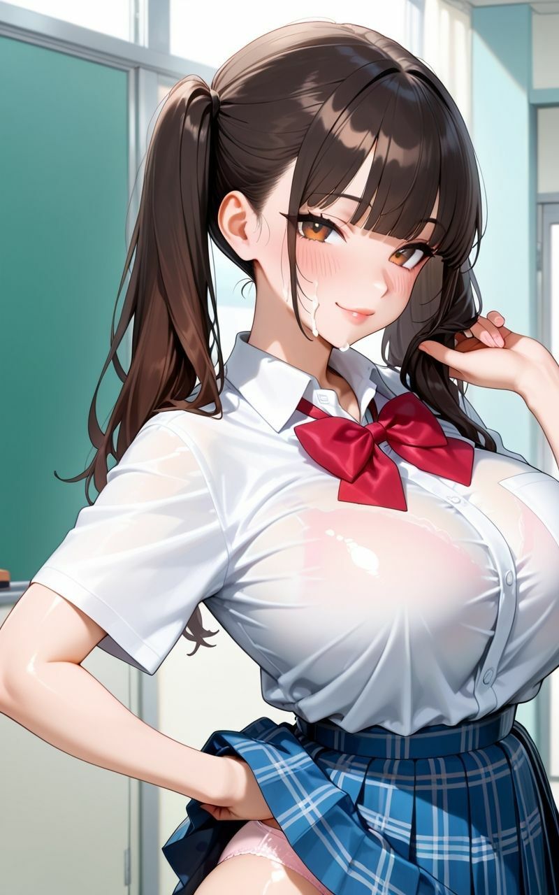 どきどき  人生初の性教育の補習授業で1つ年上の先輩女子に教わりながら本番中出しセックスしちゃった件 サンプル1ページ目