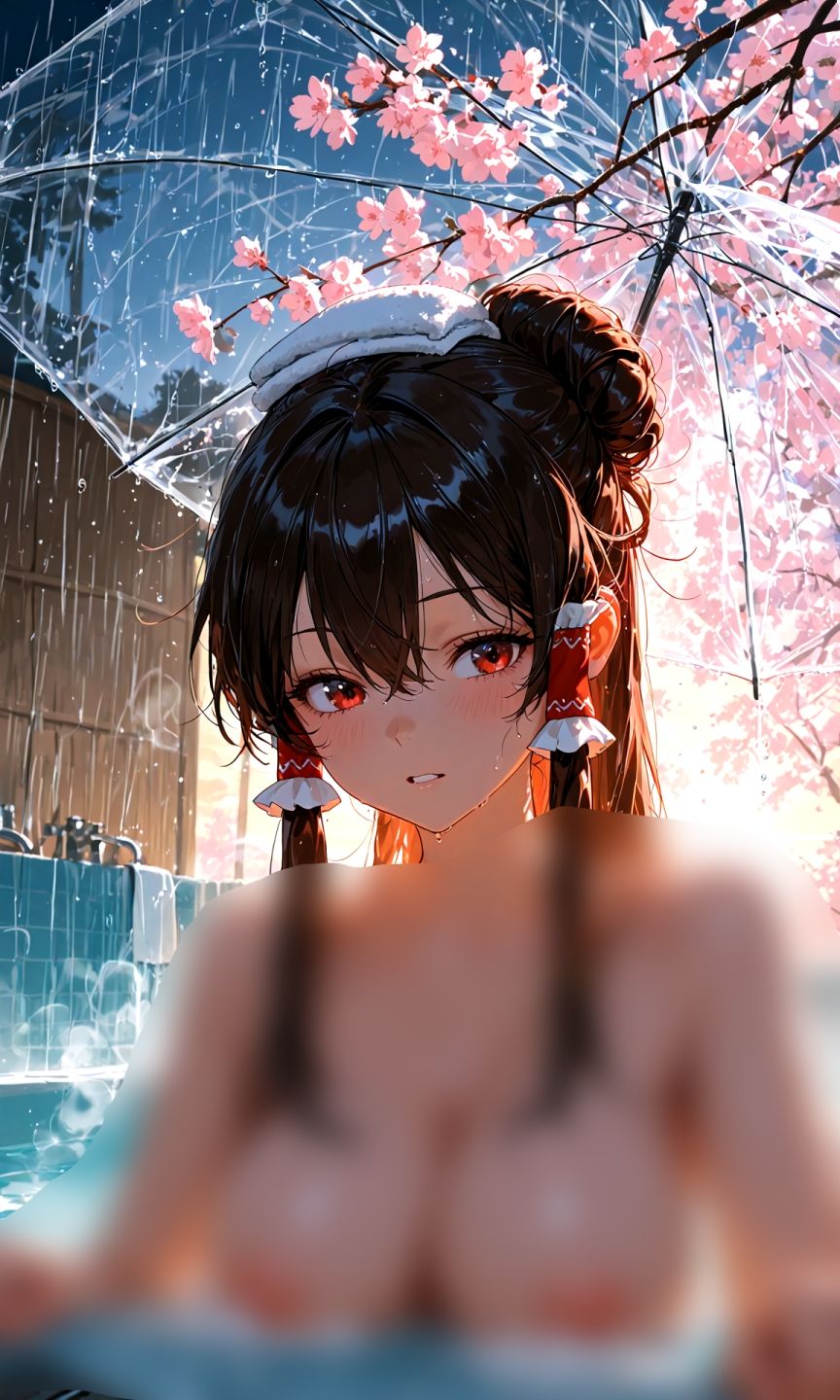 霊夢ちゃんのえっちな写真集vol.32〜春の雨の夕方の風呂編〜 サンプル5ページ目