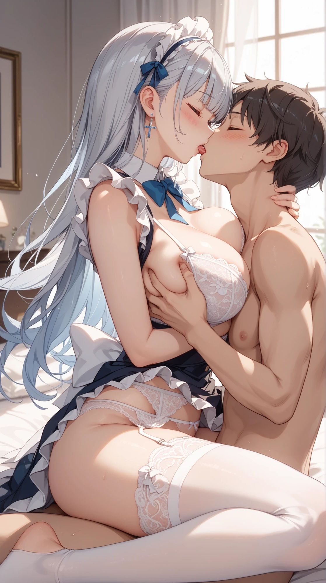 巨乳メイドさんとのあまい主従日記 〜視覚で堪能・ご奉仕えっちCG集〜 サンプル2ページ目
