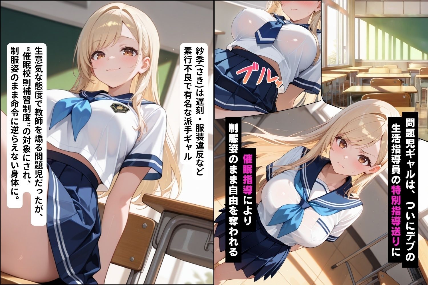 催●スマホで意気ギャルを屈服させ奉仕させる話【セリフ付き】 サンプル1ページ目