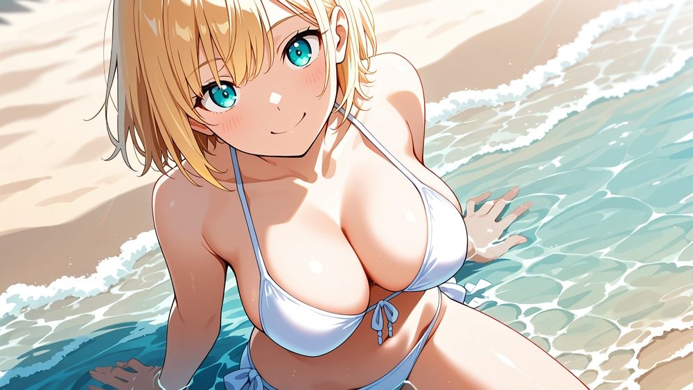 爆乳ツインモデル！牛柄ビキニの美女たちがミルク漬け孕ませ撮影【4K】 サンプル4ページ目