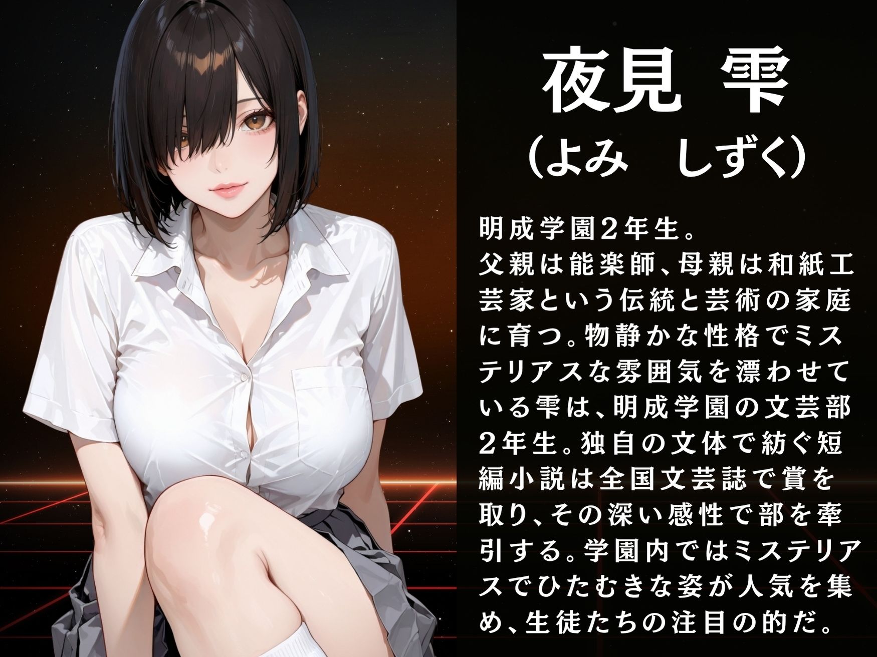 放課後の性指導 〜夜見雫の禁断の記録-ハメ撮り サンプル3ページ目