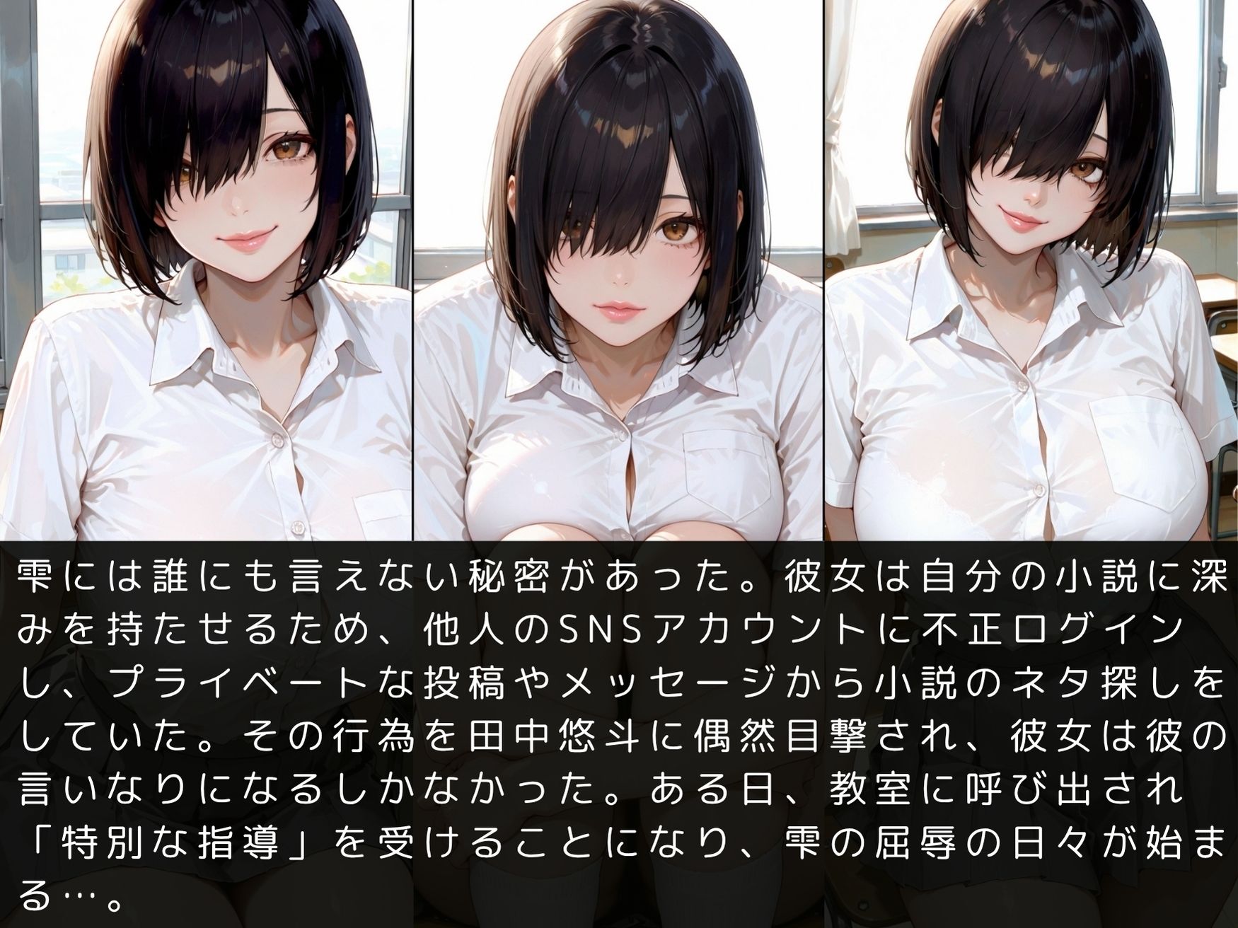 放課後の性指導 〜夜見雫の禁断の記録-ハメ撮り サンプル4ページ目