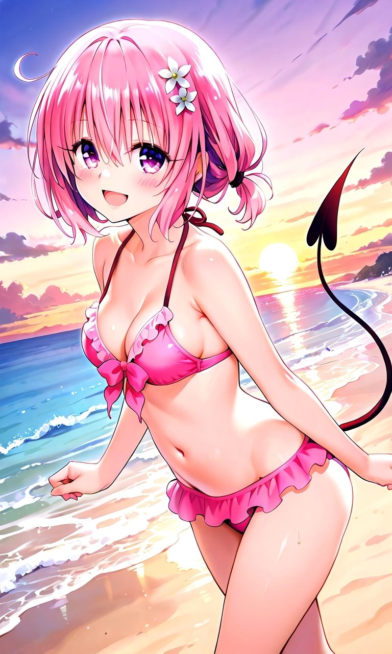 モモと海辺で性欲解消しよっ？ サンプル1ページ目