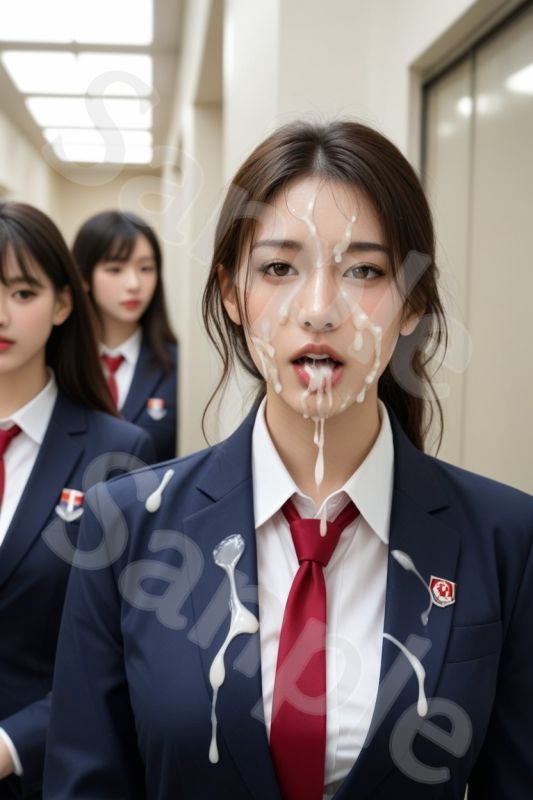 JK ブレザー女子校生 精子まみれの日常 《学園生活 編》 vol.2 サンプル9ページ目