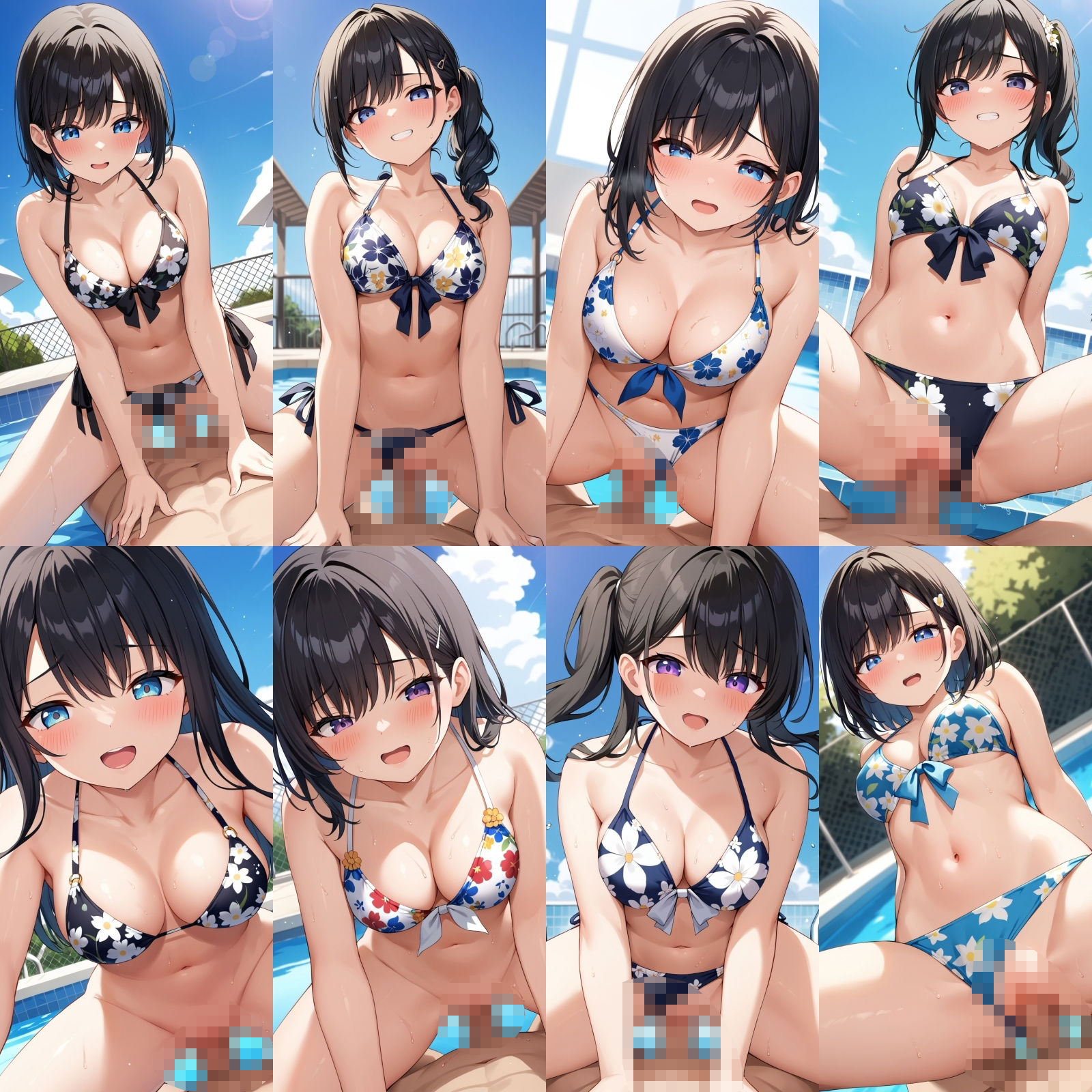 花柄ビキニで中出しエッチ【500枚】 サンプル4ページ目