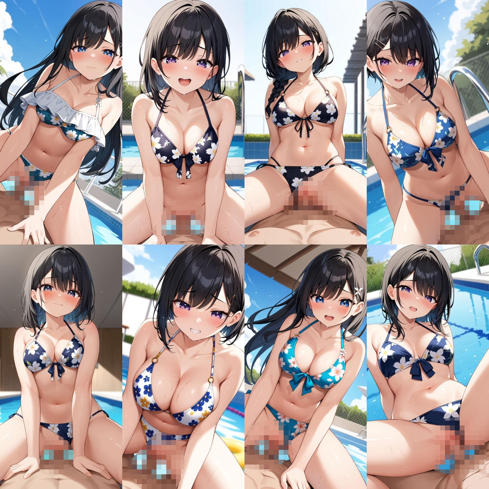 花柄ビキニで中出しエッチ【500枚】 サンプル5ページ目