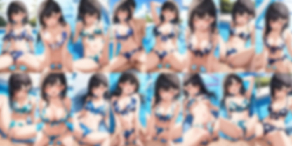花柄ビキニで中出しエッチ【500枚】 サンプル10ページ目