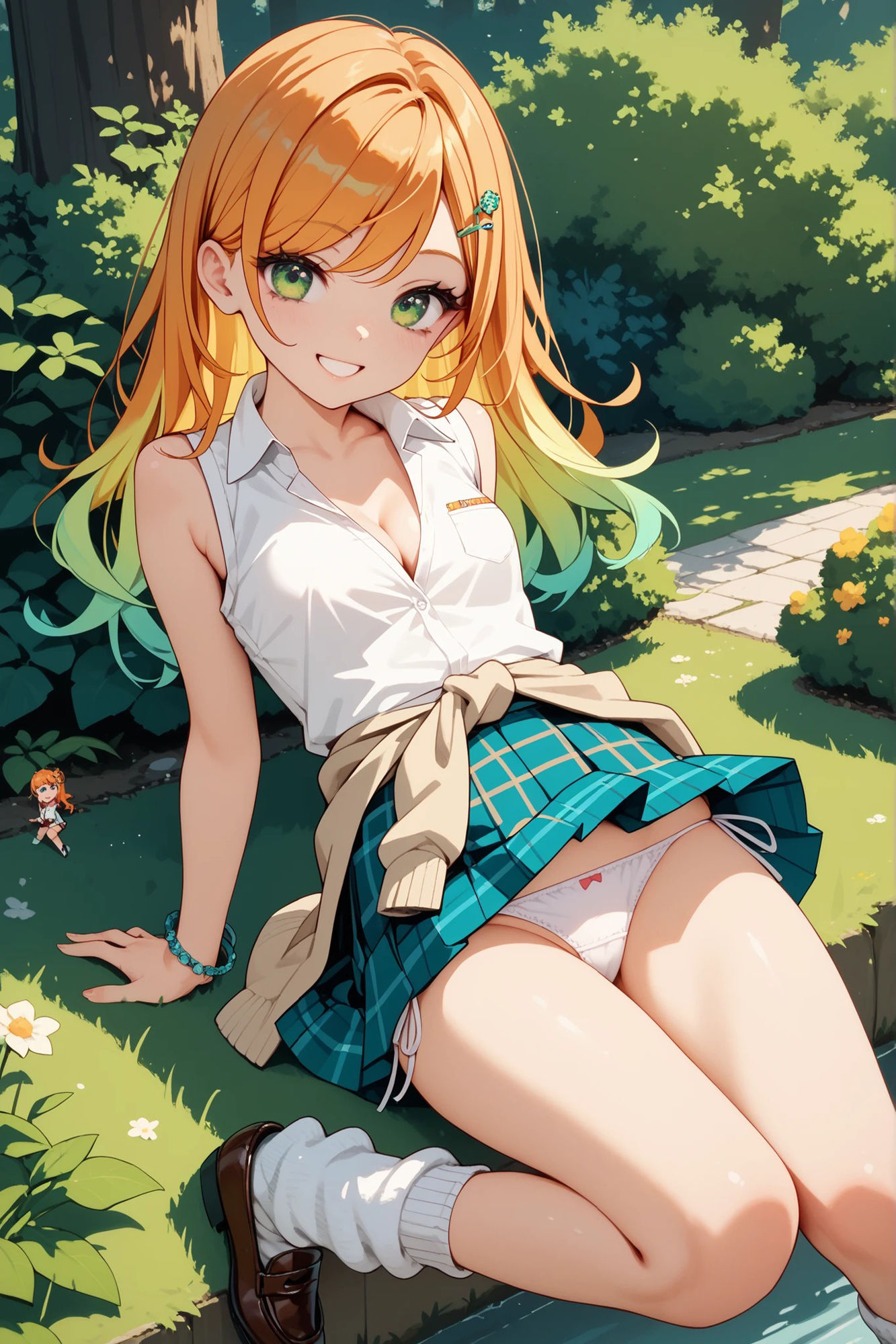 オレンジ髪ちゃんとえっちなえちえち サンプル4ページ目