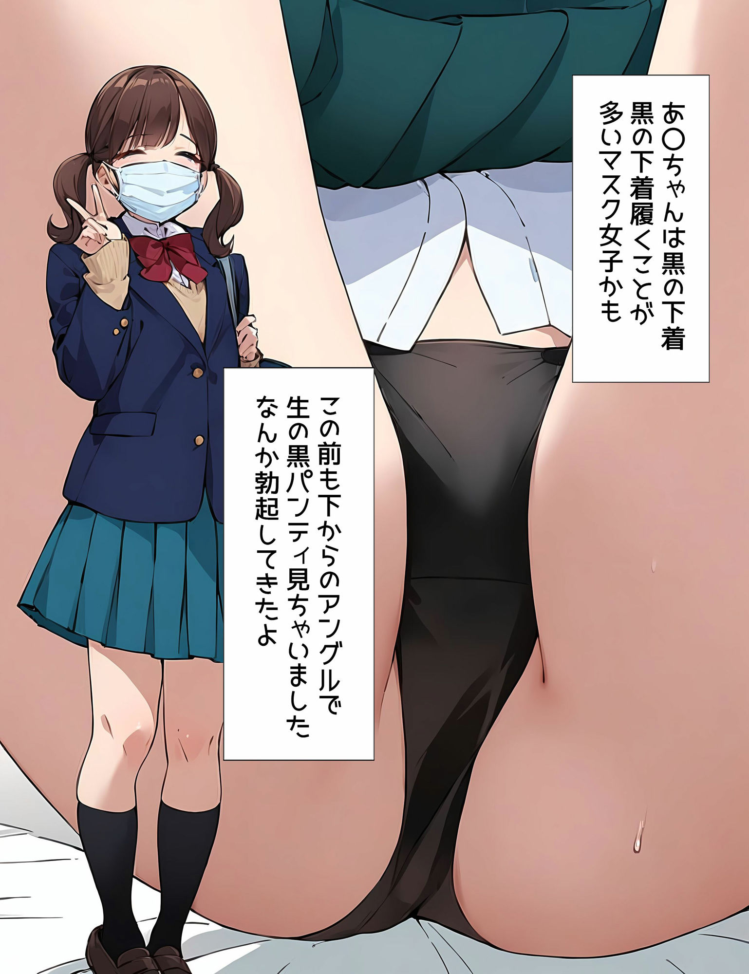 僕はマスク女子の下着で興奮する サンプル4ページ目