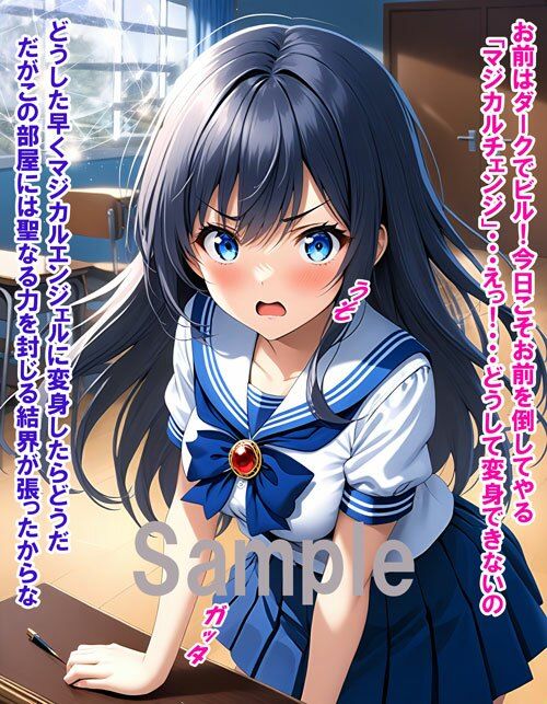 敵と戦いピンチになる魔法少女 Vol4 サンプル3ページ目