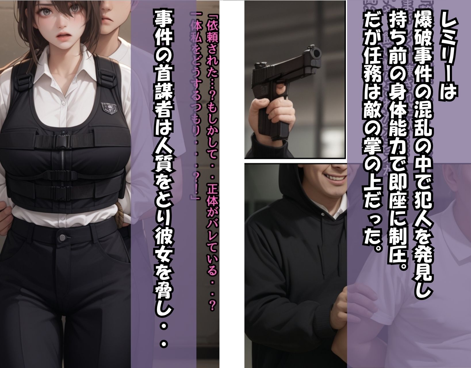 囚われた女戦士（牢獄で集団種付け）レミリ―編/ドラマ美麗CG集 サンプル4ページ目