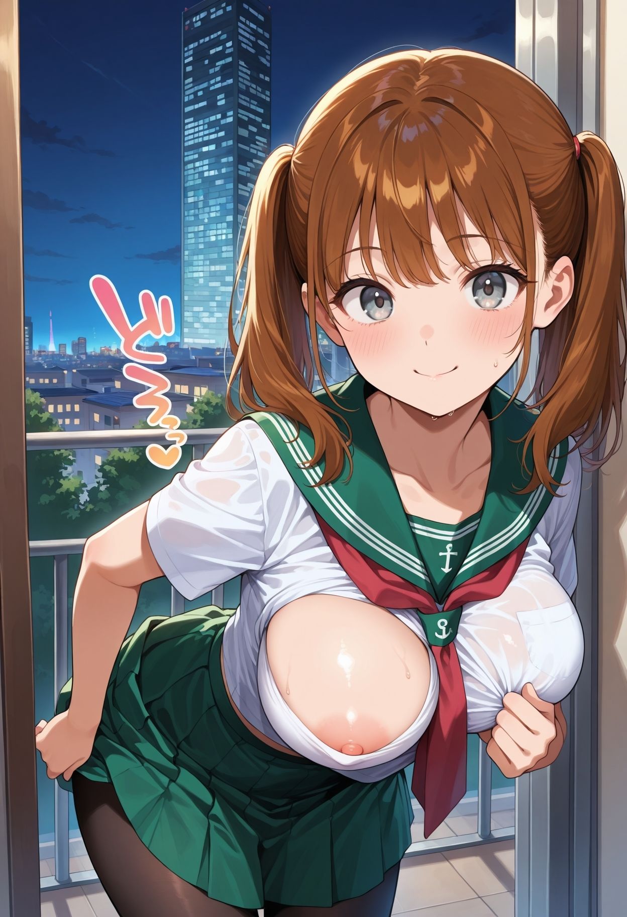 かわいいビッチ  キモおじたちが  ももいろ制服に騙された サンプル7ページ目