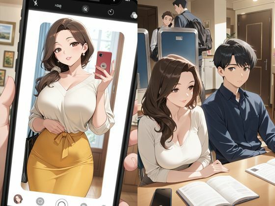 マッチングアプリの巨乳美女は親友の母だった サンプル1ページ目