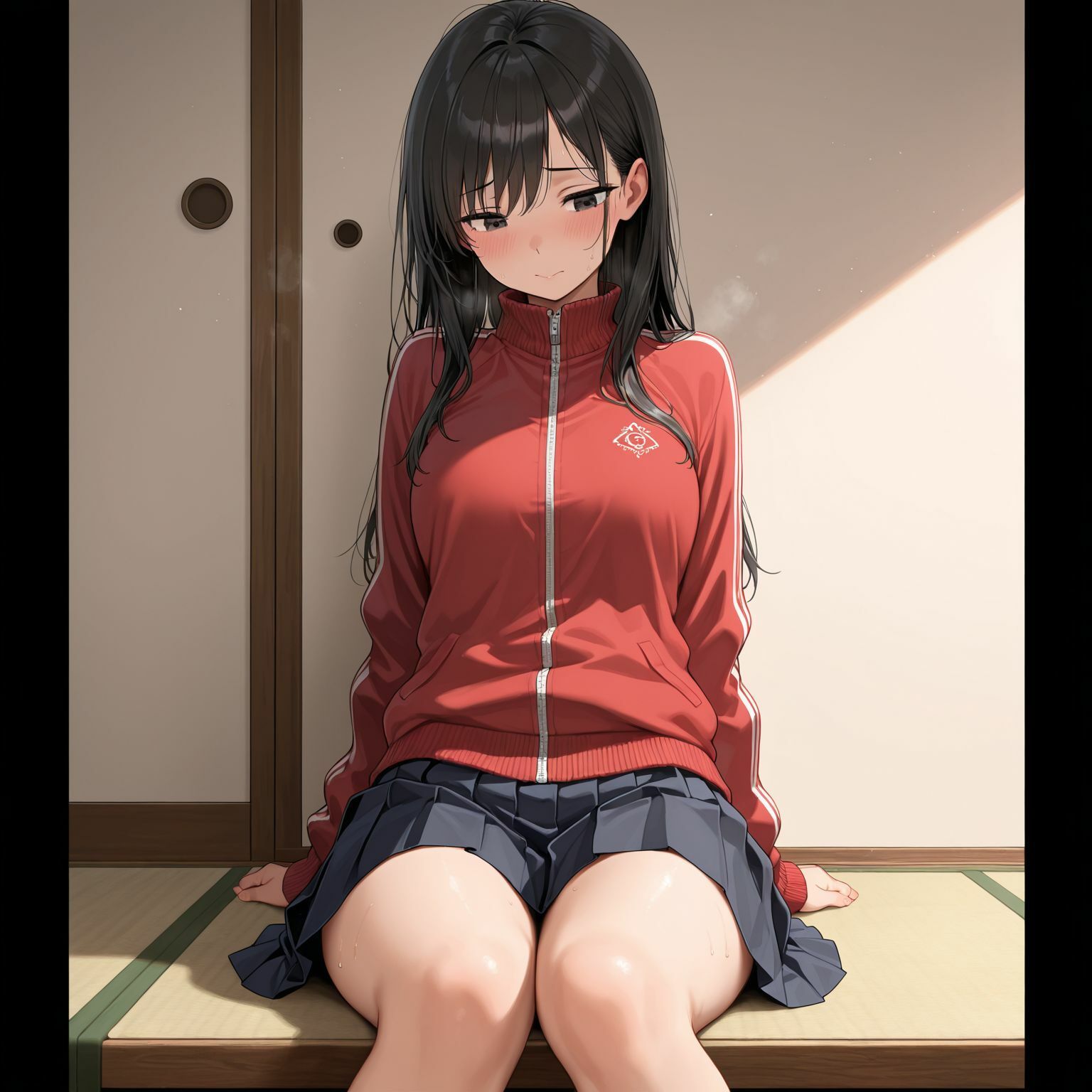 ビッチな爆乳制服女子〜3P温泉旅行！ サンプル1ページ目