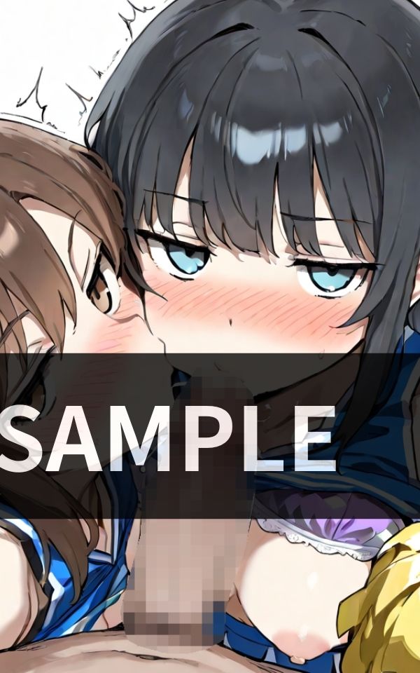 応援の名のもとに チアガールたちのダブルフェラで尽くされる連続ご奉仕タイム サンプル2ページ目